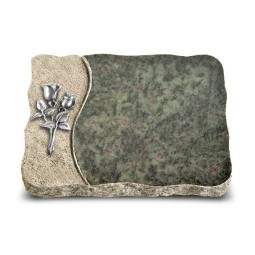 Grabplatte Tropical Green Wave Rose 11 (Alu)