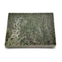 Grabtafel Tropical Green Pure Blätter