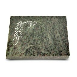 Grabtafel Tropical Green Pure Blume 1