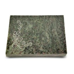 Grabtafel Tropical Green Pure Blume 2