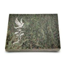 Grabtafel Tropical Green Pure Taube 3