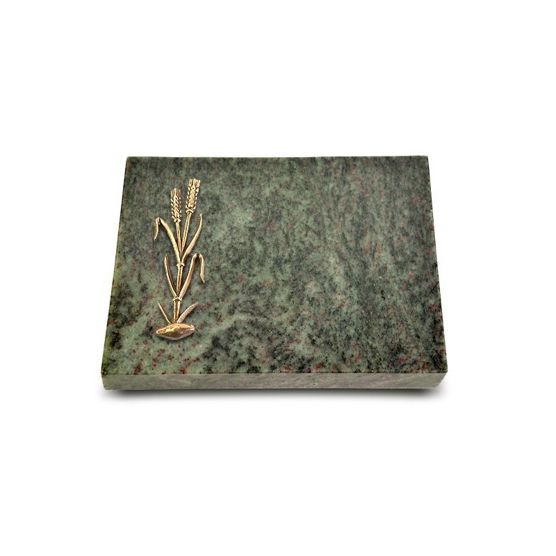 Grabtafel Tropical Green Pure Ähren 2 (Bronze)