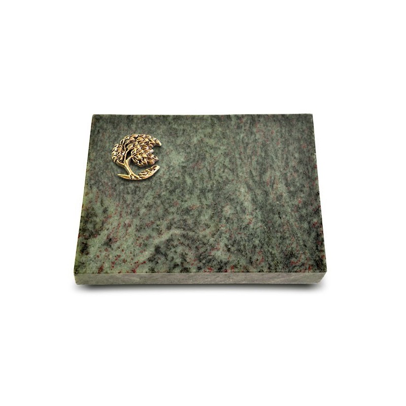 Grabtafel Tropical Green Pure Baum 1 (Bronze)