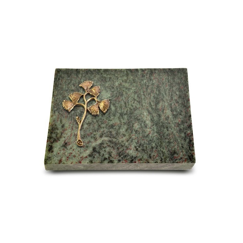 Grabtafel Tropical Green Pure Gingozweig 1 (Bronze)