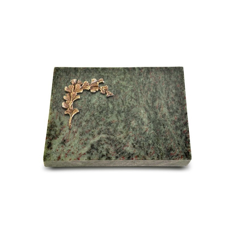 Grabtafel Tropical Green Pure Gingozweig 2 (Bronze)