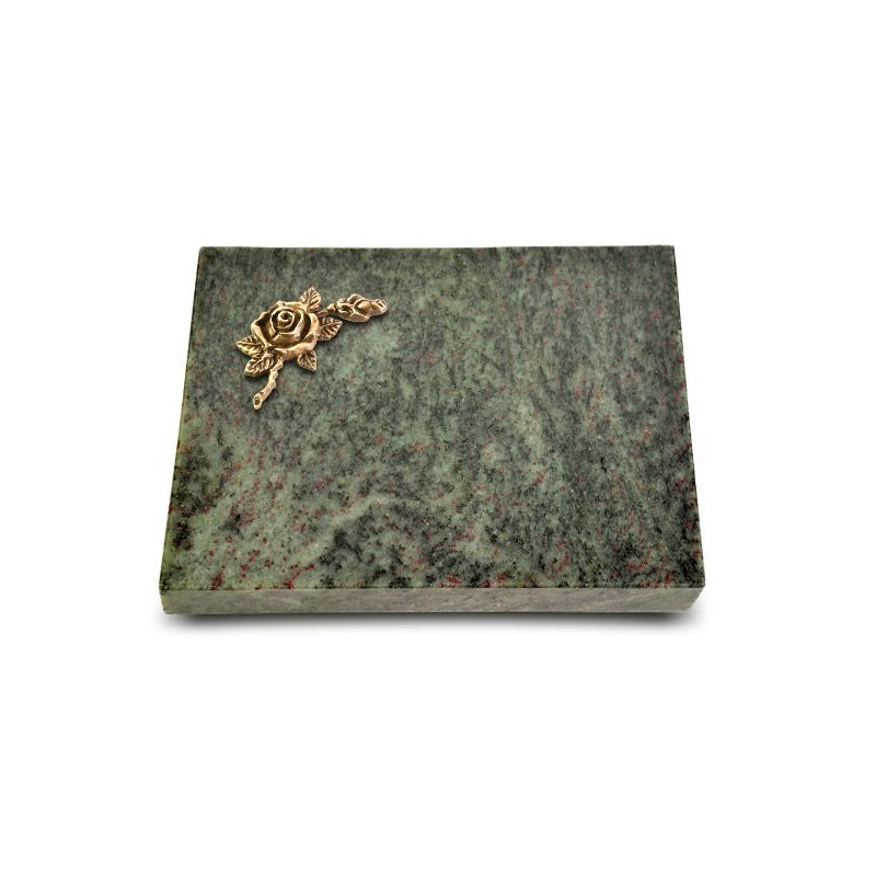 Grabtafel Tropical Green Pure Rose 1 (Bronze)