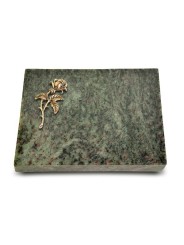 Grabtafel Tropical Green Pure Rose 2 (Bronze)