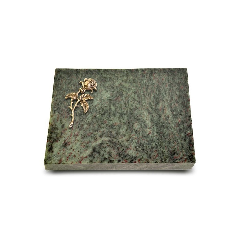 Grabtafel Tropical Green Pure Rose 2 (Bronze)