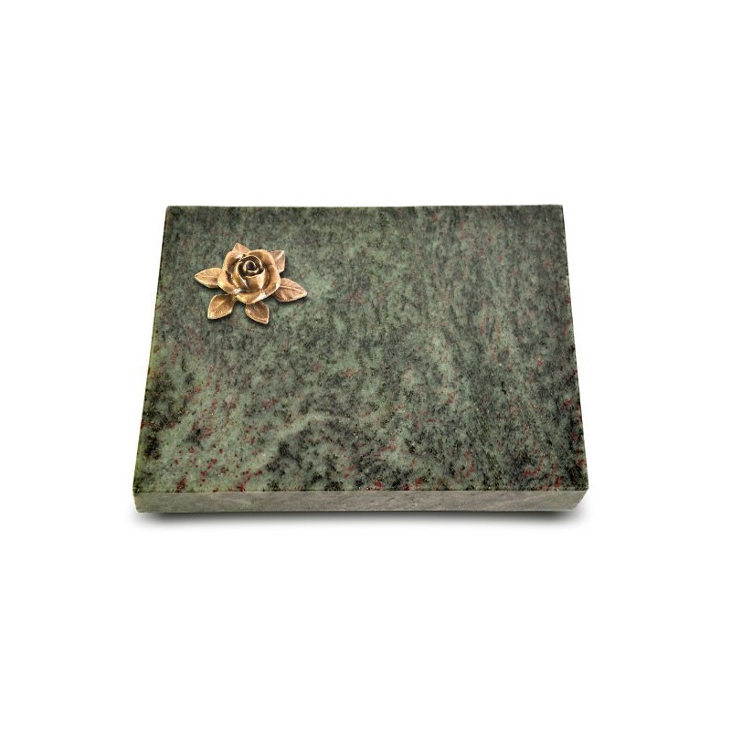 Grabtafel Tropical Green Pure Rose 4 (Bronze)