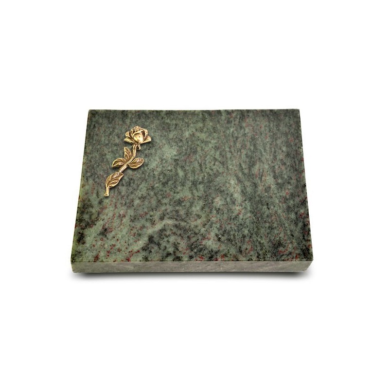 Grabtafel Tropical Green Pure Rose 7 (Bronze)