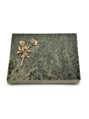 Grabtafel Tropical Green Pure Rose 10 (Bronze)