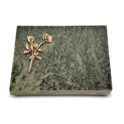 Grabtafel Tropical Green Pure Rose 10 (Bronze)
