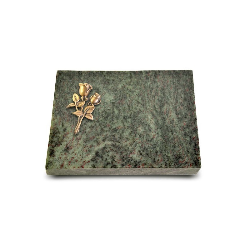 Grabtafel Tropical Green Pure Rose 11 (Bronze)