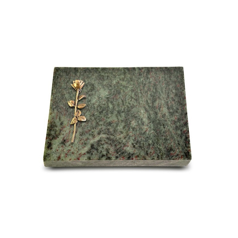 Grabtafel Tropical Green Pure Rose 12 (Bronze)