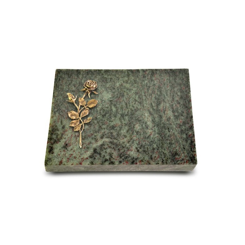 Grabtafel Tropical Green Pure Rose 13 (Bronze)