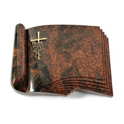 Grabbuch Prestige/Aruba Kreuz/Rose (Bronze)