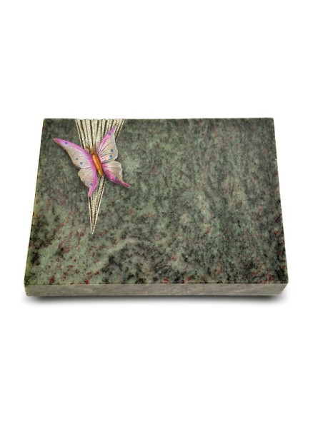 Grabtafel Tropical Green Delta Papillon 1 (Color)