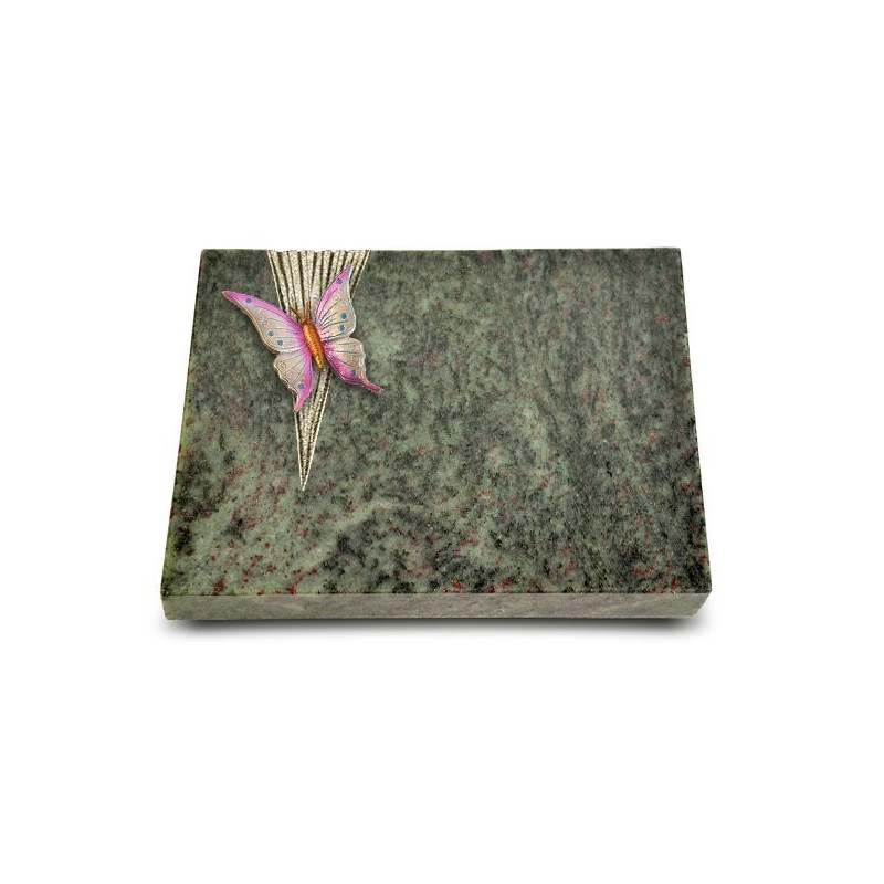 Grabtafel Tropical Green Delta Papillon 1 (Color)