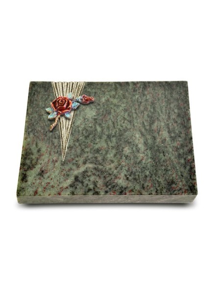 Grabtafel Tropical Green Delta Rose 1 (Color)