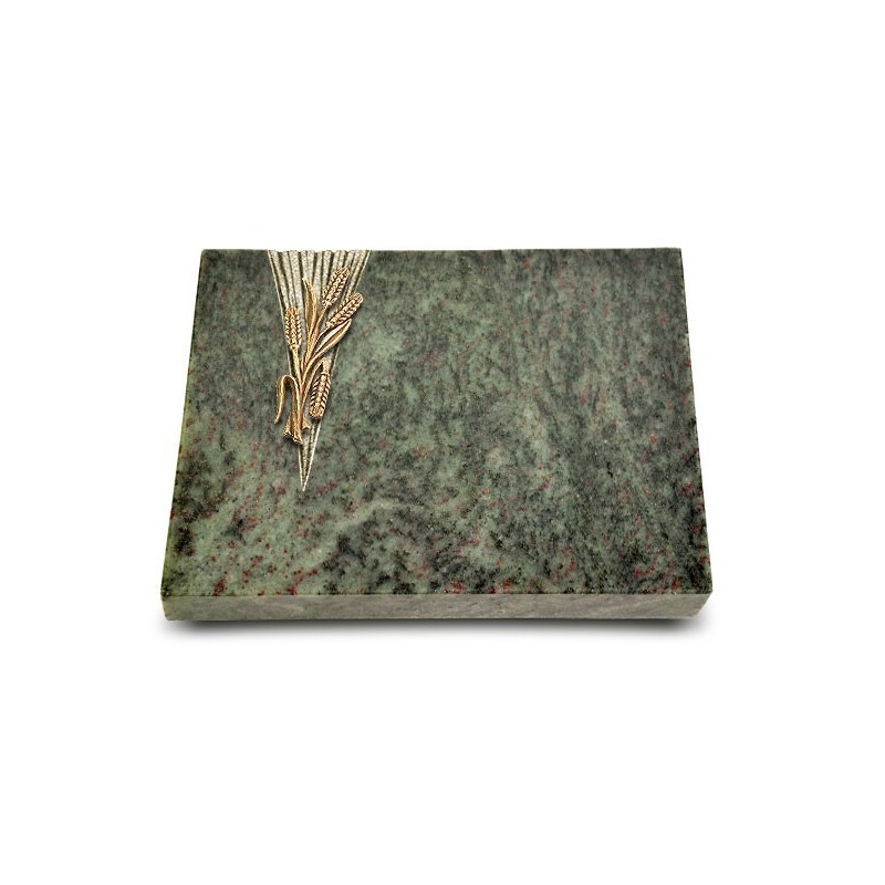 Grabtafel Tropical Green Delta Ähren 1 (Bronze)