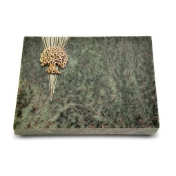 Grabtafel Tropical Green Delta Baum 3 (Bronze)
