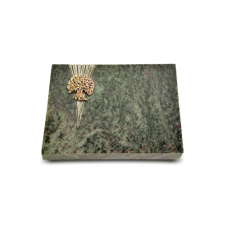 Grabtafel Tropical Green Delta Baum 3 (Bronze)