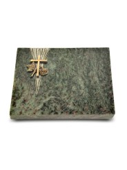 Grabtafel Tropical Green Delta Kreuz 1 (Bronze)