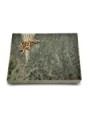 Grabtafel Tropical Green Delta Rose 1 (Bronze)