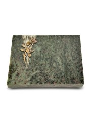 Grabtafel Tropical Green Delta Rose 6 (Bronze)