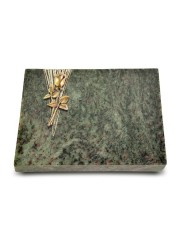 Grabtafel Tropical Green Delta Rose 8 (Bronze)