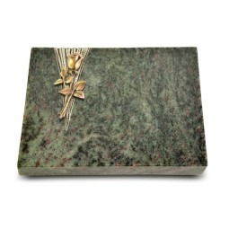 Grabtafel Tropical Green Delta Rose 8 (Bronze)