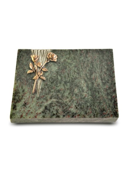 Grabtafel Tropical Green Delta Rose 10 (Bronze)