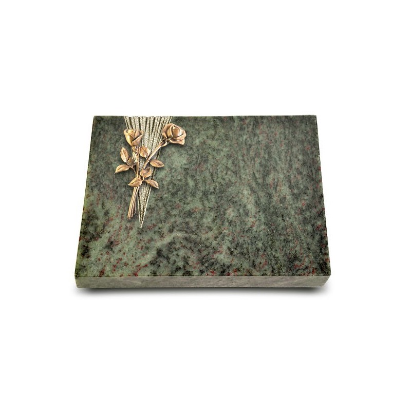 Grabtafel Tropical Green Delta Rose 10 (Bronze)