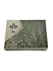 Grabtafel Tropical Green Folio Baum 2 (Alu)