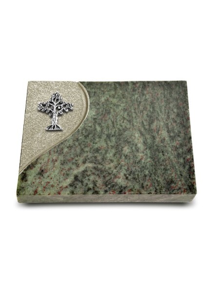 Grabtafel Tropical Green Folio Baum 2 (Alu)