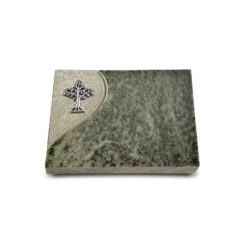 Grabtafel Tropical Green Folio Baum 2 (Alu)