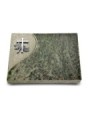 Grabtafel Tropical Green Folio Kreuz 1 (Alu)