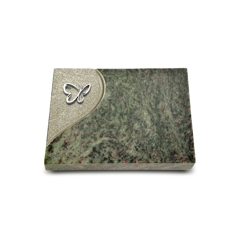 Grabtafel Tropical Green Folio Papillon (Alu)