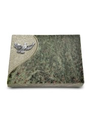 Grabtafel Tropical Green Folio Taube (Alu)