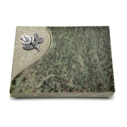Grabtafel Tropical Green Folio Rose 3 (Alu)