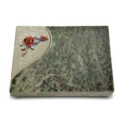 Grabtafel Tropical Green Folio Rose 1 (Color)