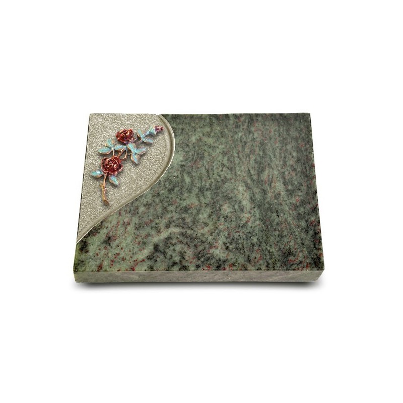 Grabtafel Tropical Green Folio Rose 3 (Color)