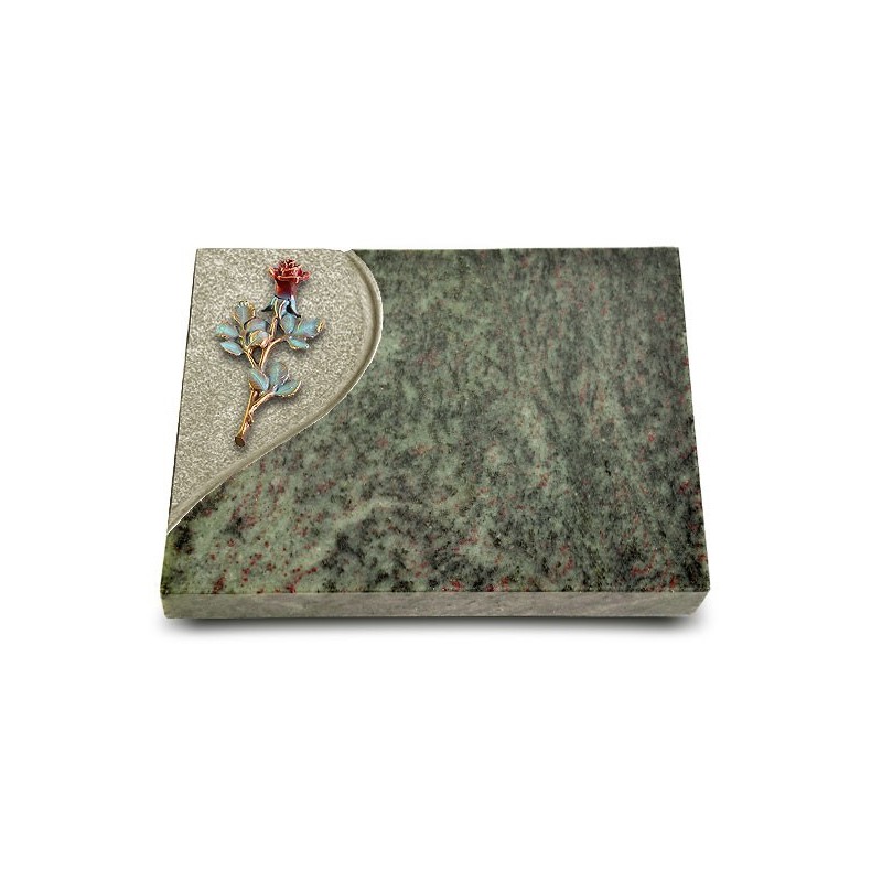 Grabtafel Tropical Green Folio Rose 7 (Color)