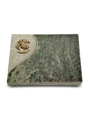 Grabtafel Tropical Green Folio Baum 1 (Bronze)