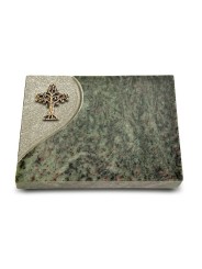 Grabtafel Tropical Green Folio Baum 2 (Bronze)