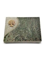 Grabtafel Tropical Green Folio Baum 3 (Bronze)