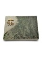 Grabtafel Tropical Green Folio Kreuz 1 (Bronze)