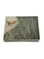 Grabtafel Tropical Green Folio Taube (Bronze)