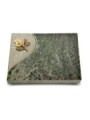 Grabtafel Tropical Green Folio Rose 3 (Bronze)
