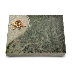 Grabtafel Tropical Green Folio Rose 4 (Bronze)